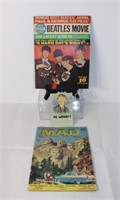 Mad Magazine, Post Card & Beatles Movie Magazine