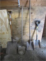 4 shovels