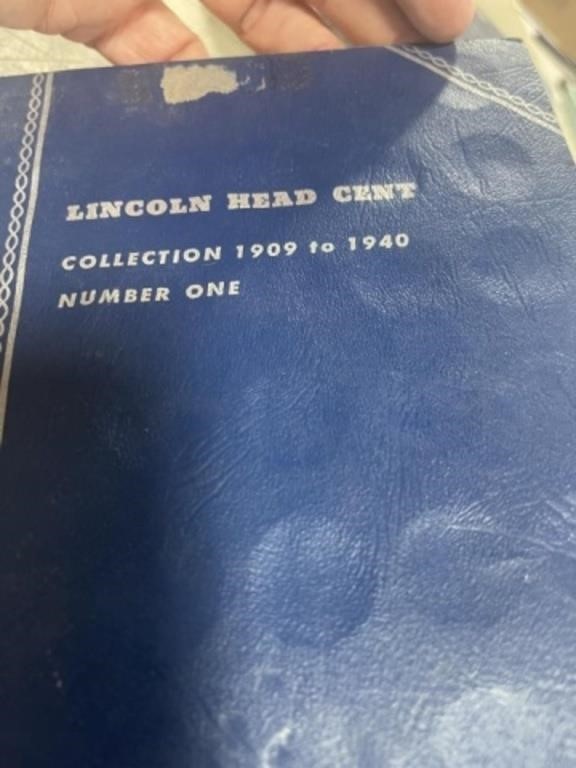 PARTIAL BOOK LINCOLN CENTS NUMBER ONE