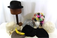 8 Men's & Women's Vintage Hats, Cappelli, Pollak++