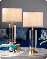 EDISHINE 23.6IN Glass Table Lamp DIY Fillable Base