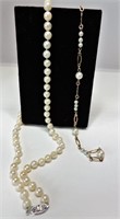 10KS Pearl Necklace and Bracelet