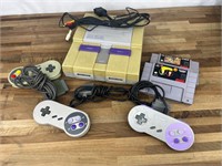 Super Nintendo Console Controllers Games Cables