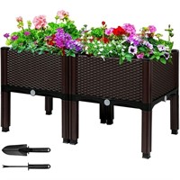 New MAYOLIAH Raised Garden Bed with Legs, 16.5" H