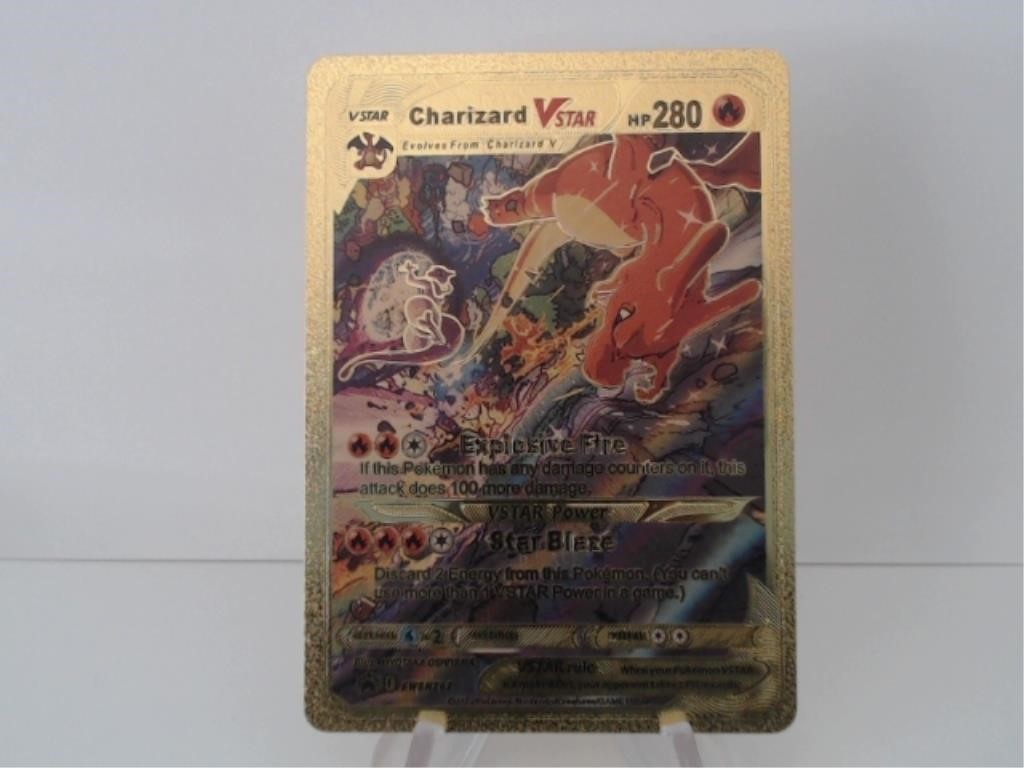 Pokemon Card Rare Gold Charizard Vstar