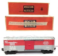 Postwar Lionel O Gauge 6464-125 NYC box car w/two