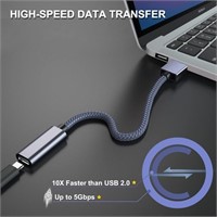 Elebase USB C Female to USB 3.0 Male Cable