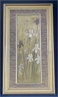 Iris flowers wall Decor framed