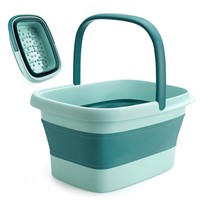 Collapsible Foot Bath Soak Tub with Handle: Green