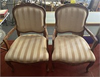 Fabric Upholstered Arm Chairs,