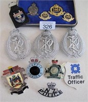 Collection New Zealand Police badges