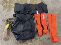 MSA duffle bag.  2 Forearm lifting straps