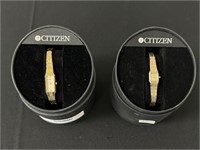 2 Citizen Ladies Gold Wrist Watches