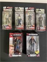 WALKING DEAD Abraham, Dwight…Figures NIB (6)