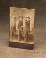 Texas marked Cabinet Card, Photographer E. Rogers