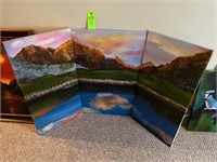 3 pc. Mountain painted cavases