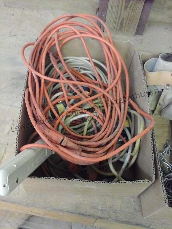 Box of Chains and a box of cords ect