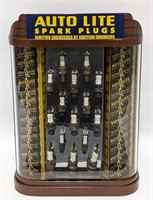 Auto Lite Spark Plugs Countertop Display Cabinet