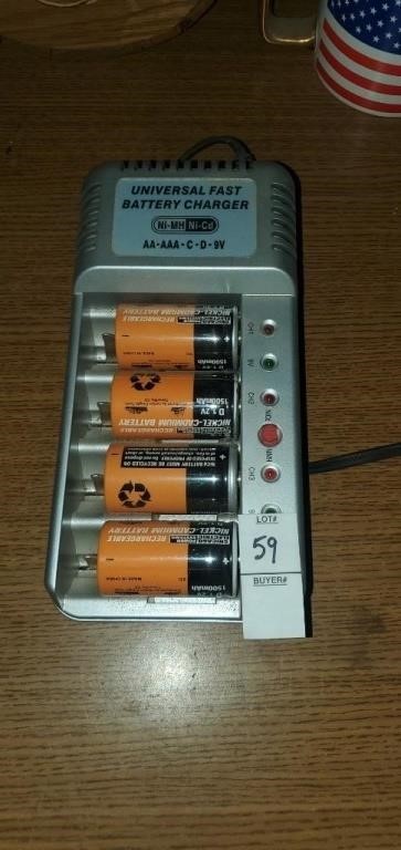Universal fast battery charger, unsure if works.