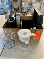 Keurig, chest coffee holder, Brita water pitcher