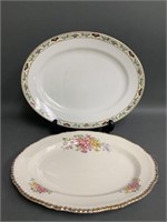 Woods Ivory Ware and Wedgewood Serving Platters