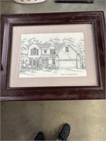 House drawing picture, decor