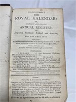 1810 The Royal Kalendar Or Annual Register