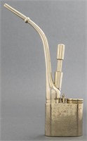 Chinese Paktong Engraved Water Pipe