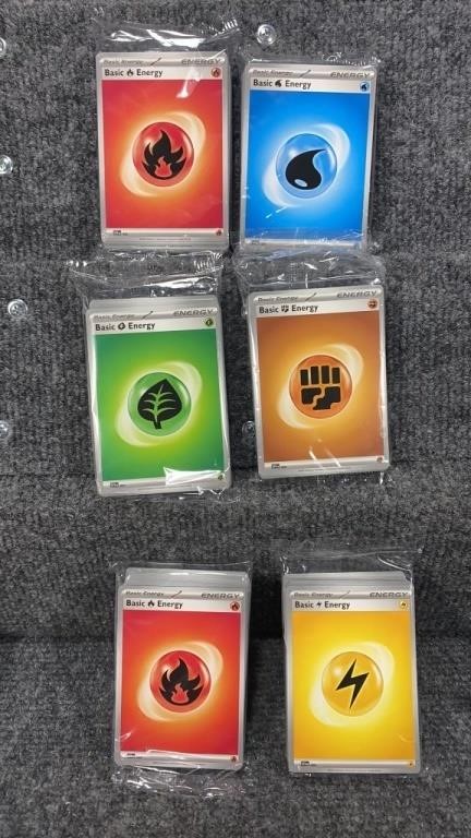 6 Sealed Energy Pokemon Cards