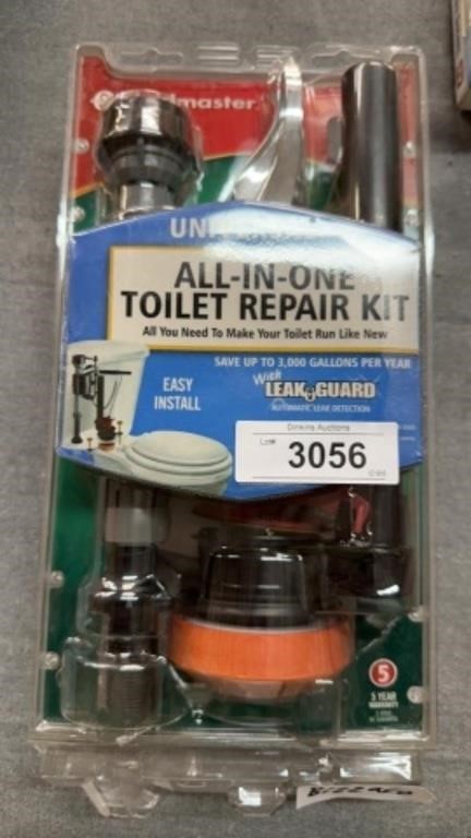 All in one toilet repair kit