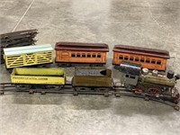 ELEKTOY Antique Toy Train Set, #1 Gauge, Engine &