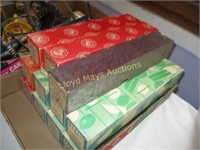 11pc Vintage & Antique Player Piano Rolls In Boxes