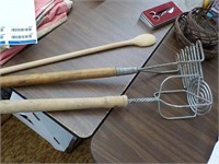 24" mashers wood spoon