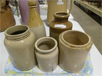 TRAY: 5PC ASSORTED POTTERY