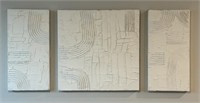 Abstract Canvas Plaster Art Trio
