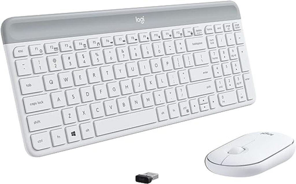Logitech MK470 Slim Wireless Keyboard and Mouse Co