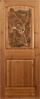 Ted Nugent's Cougar Carved Wooden Door
