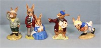 (4) Royal Doulton Bunnykins Figurines