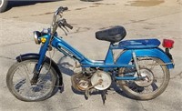 1981 Motobecane Blue Vintage Moped Bike Scooter