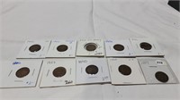 10 Indian head penny's