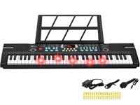 24HOCL Keyboard Pianos 61 Lighted Keys, Musical