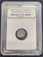 Constantine the Great Era coin slabbed circa 330AD