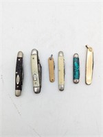 Lot of 6 Pocket Knifes