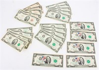 Coin $2 Notes 1928-1976   24 Notes
