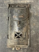 vintage cast-iron mailbox