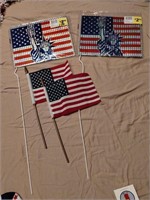 2 Stakes & 2 Hand Flags