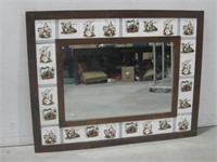 53"x 43.5" Framed Tile Mirror See Info