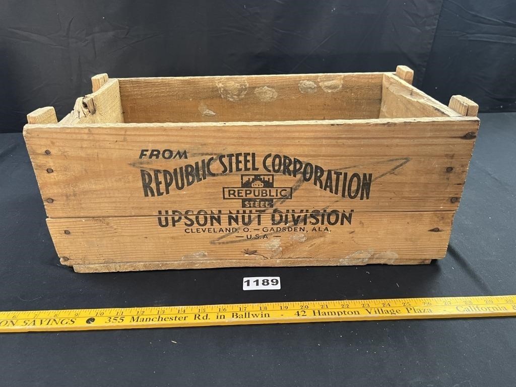 Vintage Wood Packing Crate