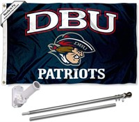 Dallas Baptist Patriots Flag w/ Pole & Bracket