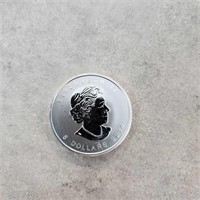 2014 1 1/2 Oz Silver Canadian 8 Dollar coin